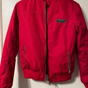GUESS Red Bomber Jacket